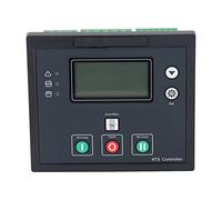 Aramox Contrôleur ATS de Panneau de Commande de Groupe électrogène, Module de Contrôleur de Puissance Double de Générateur ABS LCD 170 à 270 V, Alarme d'arrêt de Démarrage Automatique pour les