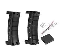 Aramox Contrôleur de Volant Universel, télécommande de Volant ABS Contrôleur de Bouton de Navigation DVD sans Fil Noir