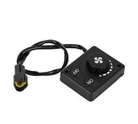 Aramox Contrôleur rotatif 12 V/24 V pour chauffage auxiliaire - Commande universelle de chauffage à air avec fonction minuterie pour voitures/camions (noir)
