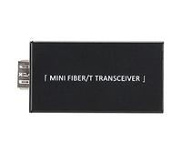 Aramox Convertisseur de Média Ethernet, SC Monomode 3km | RJ45 10/100/1000M auto-MDI/MDIX, gigabit semi-duplex intégral, paire torsadée CAT5 CAT6, alimentation DC5/12V, température