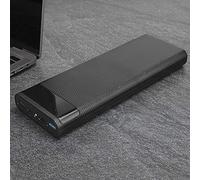Aramox Coque de Boîtier de Batterie ABS DIY pour 10 Batteries, Boîtier de Banque d'alimentation Portable sans Soudure avec Carte de Charge Rapide PD QC, pour Utilisation de Secours et de Réparation