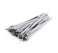 Aramox Corde Ties 50pcs 8 "en Acier Inoxydable 304 Température Extrême Auto-verrouillable pour Enveloppe D'échappement