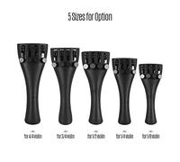 Aramox Cordier de Violon 1/8, Accordeurs Fins, Cordier en Fibre de Carbone Ultra Composite, Accessoires de Cordes d'orchestre Noires en Alliage d'aluminium Léger pour la Fabrication