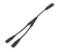 Aramox Cordon d'alimentation IEC320 C8 à Double IEC320 C7, Séparateur en Y, Couette Extérieure en PVC, 1500W, pour Lampes de Bureau, Imprimantes, Haut-parleurs