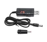 Aramox Cordon de Routeur de Banque d'alimentation avec écran HD Sortie 9 V 12 V pour Internet Ininterrompu Câble de Boost de Banque d'alimentation USB pour Modem Optique de Routeur