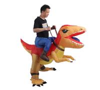 Aramox Costume de Dinosaure Gonflable pour Adulte, Combinaison D'équitation Lumineuse, Tenue de Dessin animé Gonflable pour Spectacle de Cosplay, Universel pour Hommes et Femmes, adapté aux Fêtes