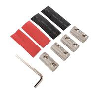 Aramox Coupleur D'épissure de Fil en Laiton isolé, Excellente étanchéité à conductivité pour Camion, Bateau, Voiture à Moteur, Borne D'épissure Bout à Bout de Fil 4 Pièces pour Automobile