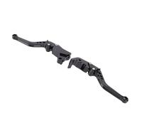 Aramox Court Levier de Frein et D'embrayage pour Indian FTR1200 S Carbon 2019-2025, 1 Paire en Alliage D'aluminium Kit de Levier de Frein et D'embrayage pour Moto (BLACK)