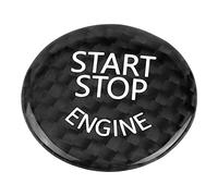 Aramox Couvercle de Bouton d'arrêt de Démarrage en Fibre de Carbone Noir, Bouclier de Commutateur de Moteur de qualité Supérieure pour Série 1-7, Installation Facile, Résistant aux Rayures,