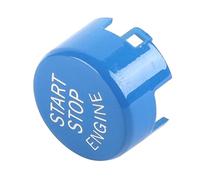 Aramox Couvercle de Bouton de Démarrage et d'arrêt de Moteur de Voiture, Bouton Poussoir ABS pour Série F G X F20 F30 F10 X3 X5, 3 Cm de Diamètre, Installation Facile avec Tournevis et Argile, (BLUE)