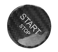 Aramox Couvercle de Commutateur de Démarrage, Bouton d'Arrêt Moteur, Autocollant de Remplacement en Noir