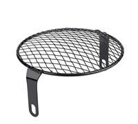 Aramox Couvercle de Grille de Phare de Moto en Fer, Support Latéral Rond de 6,5 Pouces pour Cruiser Chopper Cafe Racer, Grille Oblique Noire pour Style Vintage et Protection contre les Rayures