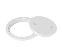 Aramox Couvercle de Trappe de Pont Marin, Couvercle d'inspection ABS Résistant aux Intempéries, Accessoire de Bateau Durable pour Yacht et Camping-Car (6 Pouces (ID 153 mm, épaisseur 5 mm))