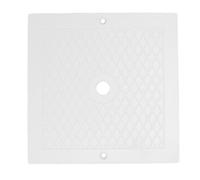 Aramox Couvercle d'écumoire carré 10 X 10 Pouces Couvercle d'écumoire en Plastique Robuste avec Protection UV Résistant aux Fissures Installation Facile pour Terrasse de Piscine pour Hayward
