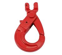 Aramox Crochet Coulissant à Chape 1,12 T, Crochet de Chaîne de Levage de sécurité forgé en Acier allié de qualité 80 avec Mécanisme de Verrouillage sécurisé pour la Construction de