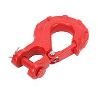 Aramox Crochet Coulissant à Chape de 3/8 Pouces, Acier allié, Force de Rupture 15T, Crochet de Remorque de Treuil de Remorquage Sûr pour Le Transport de Camions (Rouge)