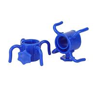 Aramox Crochet de Suspension de Parapluie de Plage, 2 Pièces, Cintre de Parapluie en Plastique Réglable à 4 Broches pour Porte-Serviette, Chapeau, Lunettes de (Blue)