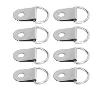 Aramox Crochets en Dentelle à Chaussures et Boucle de Bague D 50 Ensembles D'accessoires de Réparation Métalliques pour Bottes, Sacs et Artisanat (SILVER)