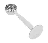 Aramox Cuillère à café en Acier Inoxydable, Cuillère à café 2 en 1, Conception à Double extrémité, Manche Long de 5 X 14,2 Cm, Base Ronde pour en Poudre, thé, Sucre, Maison Barista