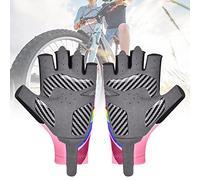 Aramox de Cyclisme pour Enfants, Demi-Doigt Respirant avec Coussinet en Silicone pour Les Activités de Vélo en Plein Air (M)