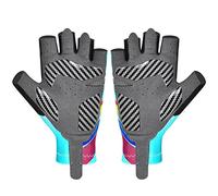 Aramox de Cyclisme pour Enfants, Demi-Doigt Respirant avec Coussinet en Silicone pour Les Activités de Vélo en Plein Air (L)