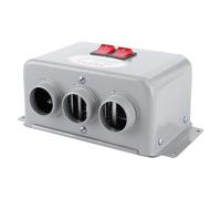 ARAMOX Dégivreur de voiture Chauffage de Voiture Compact 12V Réchauffeur à Chauffage Rapide d'Hiver à 3 Trous 600W-800W