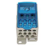 Aramox Din Rail Distribution Box 250A Copper Conductor, Installation Facile, Couvercle Transparent, Coque Ignifuge à la Flamme, Utilisation Polyvalente