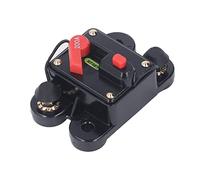 Aramox Disjoncteur à Réinitialisation Manuelle Disjoncteur CC 12 à 48 V 1 4 Pouces Protection contre les Surintensités Arrêt à Levier Rouge pour Voiture Camion Bateau Remorque Système Audio Treuil