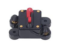 Aramox Disjoncteur à Réinitialisation Manuelle Disjoncteur CC 12 à 48 V 1 4 Pouces Protection contre les Surintensités Arrêt à Levier Rouge pour Voiture Camion Bateau Remorque Système Audio Treuil