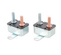 Aramox Disjoncteur de Circuit Réinstable, Alliage en Aluminium, Réinitialisation Automatique, 50a, 12v 24V pour les Camions, VR, Yachts (20A)