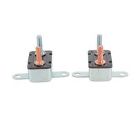 Aramox Disjoncteur de Circuit Réinstable, Alliage en Aluminium, Réinitialisation Automatique, 50a, 12v 24V pour les Camions, VR, Yachts (30A)