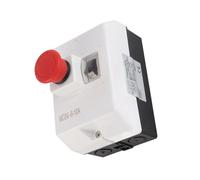 Aramox Disjoncteur de Protection Moteur, ABS IP55, Interrupteur de Protection Moteur étanche 6 à 10 A 690 V avec Bouton d'arrêt d'urgence, contre les Courts-circuits pour Panneaux de Commande de et