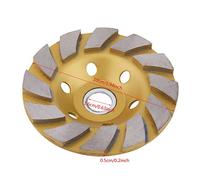 Aramox Disque de Roue de Broyage du Segment de Diamant 10 Cm Roue de Broyage en Béton de 1,6 Cm Diamètre Intérieur de 0,5 Cm D'épaisseur avec des Trous D'air pour la Pierre en Béton en