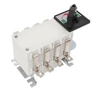 Aramox Double Transfert de Puissance Manuel, Déconnexion Double Jet 4P AC400 V 50 Hz, Boîtier PC, Contacts Argentés IP65 100 A pour la Construction de Lieux Publics (100A)