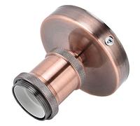 Aramox Douille de Lampe Vintage E26 E27, Support Rétro en Aluminium Ignifuge, Installation Facile pour Cuisine et Salon (patine rouge)