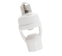 Aramox Douille de Lumière à Capteur de Mouvement, Support de Lumière à Capteur ABS E27 avec Infrarouge du Corps Humain pour Garage et Espaces Intérieurs