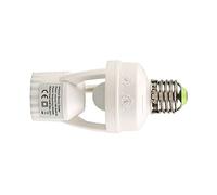 Aramox Douille de Lumière à Détecteur de Mouvement E27, Construction ABS, Capteur Infrarouge, Délai 10-300 S, éclairage Automatique pour Garages et Armoires