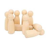 Aramox Doupée de PEg en Bois 10, Libérez Votre créativité, Capacités Pratiques, Matériau de qualité Supérieure, Personnaliser avec Les Marqueurs, la Peinture, Le Feutre, Le Tissu, pour Les Ornements