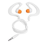 Aramox Écouteurs de Natation, Conception Ergonomique IP68 avec des Bouchons Plaqués Or Plus Court pour Courir et Surfer (Blanc Orange)