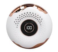 Aramox Écran LED sans Lame Ventilateur Personnel Mini Pince de Taille/support de Ventilateur Conception Sûre Expérience Plus Silencieuse pour un Confort Ultime Matériau en Nylon (WHITE)