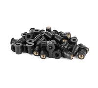 Aramox Écrous en Caoutchouc M5 Attaches en Laiton et Caoutchouc M5x0,8 Mm 5 Mm de Diamètre Intérieur 14 de Longueur Remplacement du Joint d'étanchéité aux Vibrations pour Panneau de Carrosserie de