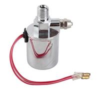 Aramox Électrovanne à Air électrique, électrovanne de Klaxon à Air en Métal chromé 12 V 24 V, Sortie NPT 200 PSI 1 4 Po pour Tuyau OD de 1 4 Po, Utilisateurs du Système d'Air de Klaxon de Voiture