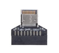 Aramox Embase de Panneau Avant de Prise de Type E, Matériau PVC, Adaptateur USB 3.2 20 Gbps pour Cartes Mères de Bureau, Transfert de Données à Grande Vitesse et Installation Facile