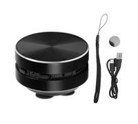 Aramox Enceinte à Conduction Osseuse, Mini Enceinte Portable sans Fil avec Son Stéréo et Basses Intégrées et Radio FM Intégrée, Ventouse pour la Salle de Bain (Black)