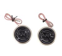 Aramox Enceinte Tweeter de Voiture 2 Pack, 130W 4 Ohm | Sensibilité de 89 dB, filtre de condensateur intégré, boîtier métallique ABS, montage encastré ou collé, mise à niveau du