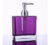 Aramox Ensemble d'accessoires de Salle de Bain Violets, Résines Luxueuses avec Distributeur de Lotion, Porte-savon, Porte-brosse à Dents pour Salles de Bains de Maison et d'invités