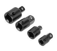 Aramox Ensemble d'adaptateur de Prise 4PCS, Réducteurs de Douille en Acier chromé pour 1/2, 3/8, 1/4 Utilisation de la clé (BLACK)
