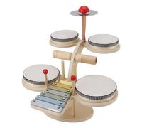Aramox Ensemble de Batterie en Bois pour Enfants, Apprentissage de la Musique, Développement Cognitif, éducation Précoce, contreplaqué de Tilleul