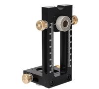 Aramox Ensemble de Localisateur de Perforation de Forage du Bois Réglable avec Manche de Foret pour Les Projets de Menuiserie de Bricolage pour Les Charpentiers en Alliage en Aluminium