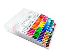 Aramox Ensemble de Marqueurs 100 Couleurs Marqueurs Artistiques à Double Pointe à Base d'alcool Stylos à Pointe Fine pour Colorier Dessin Croquis avec Encre à Séchage Rapide pour Enfants Adultes